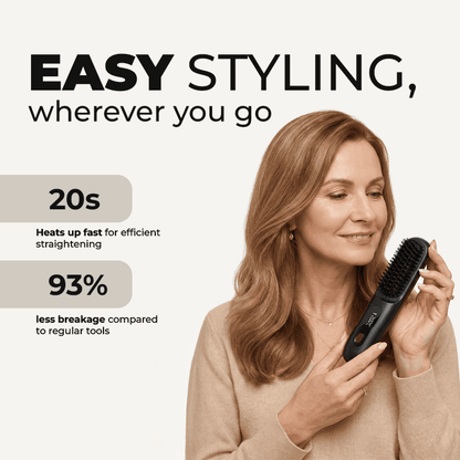 [🔥Last Day 50% OFF] Cordless Hair Straightening Brush