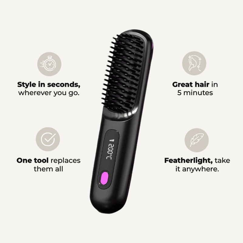 [🔥Last Day 50% OFF] Cordless Hair Straightening Brush