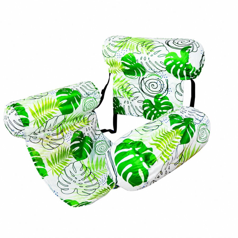 Green pool lounge chair