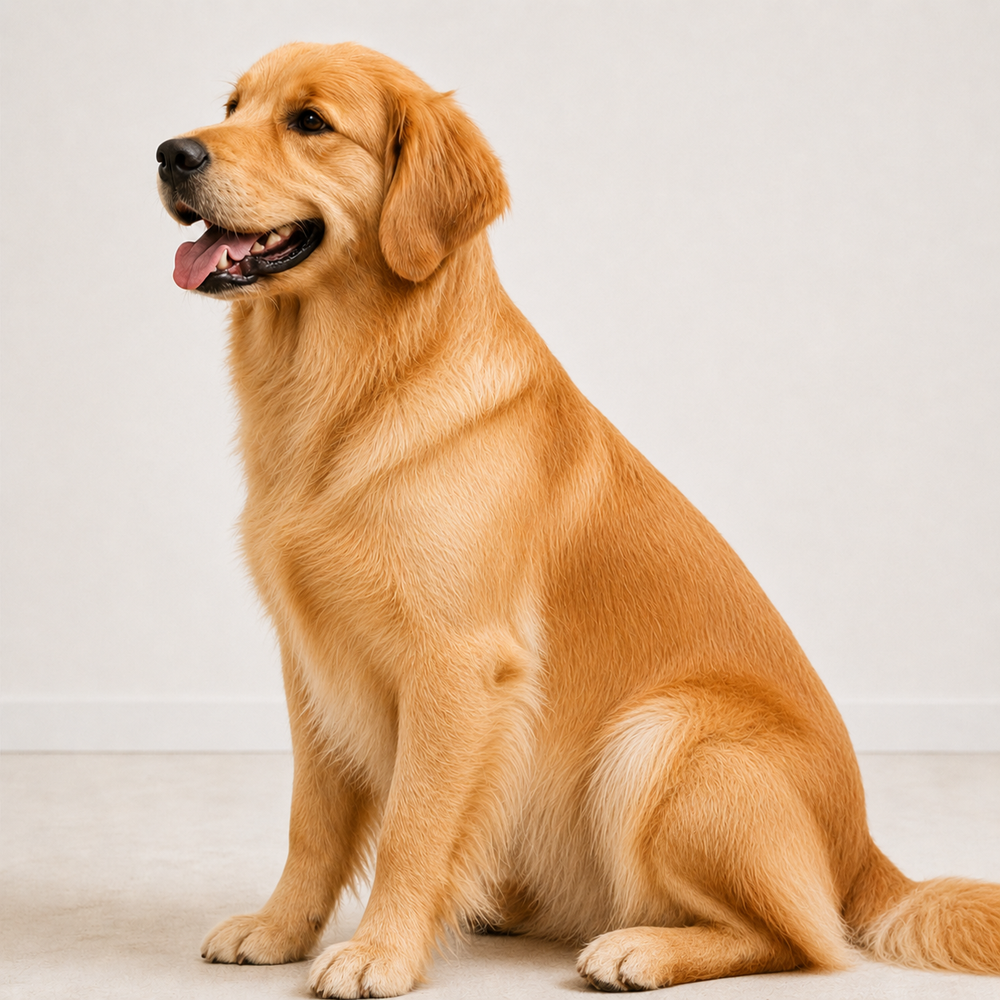 After grooming pet coat