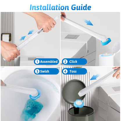 Disposable Toilet Brush Set