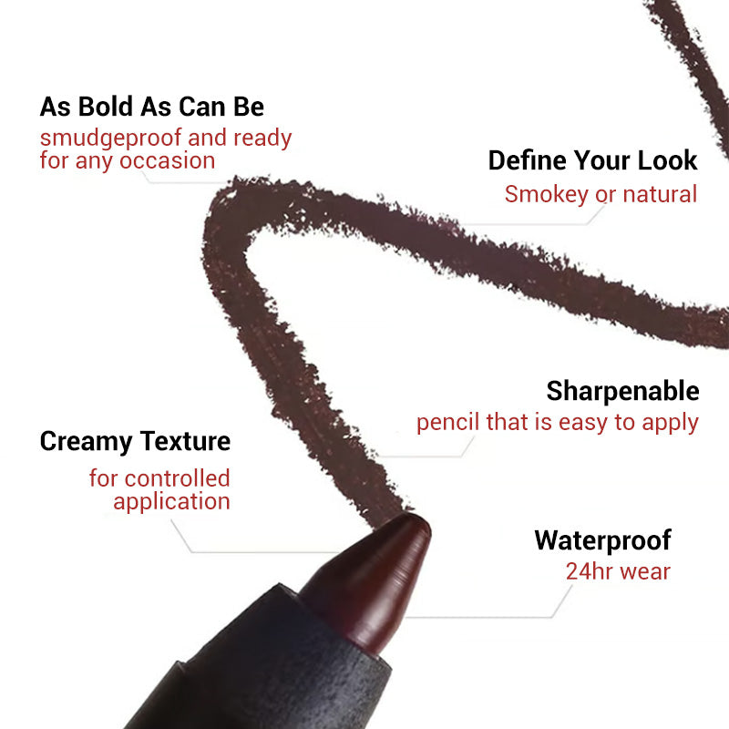 ✨ Last Day Buy 1 Get 1 Free$12.49 Each . 🎀 24-Hour Waterproof Eyeliner — Sharpenable Pencil