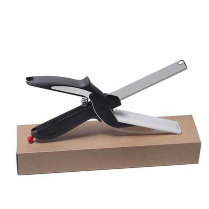 [🔥Last Day 50% OFF] ⚡2-in-1 Knife and Built-in Cutting Board Food Chopper