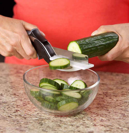 [🔥Last Day 50% OFF] ⚡2-in-1 Knife and Built-in Cutting Board Food Chopper