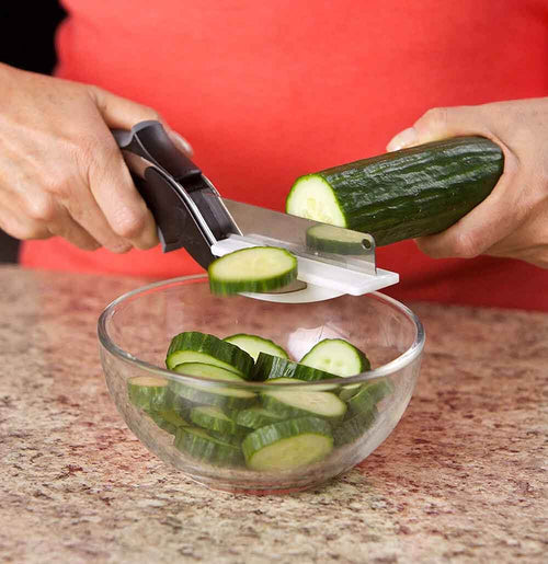 [🔥Last Day 50% OFF] ⚡2-in-1 Knife and Built-in Cutting Board Food Chopper