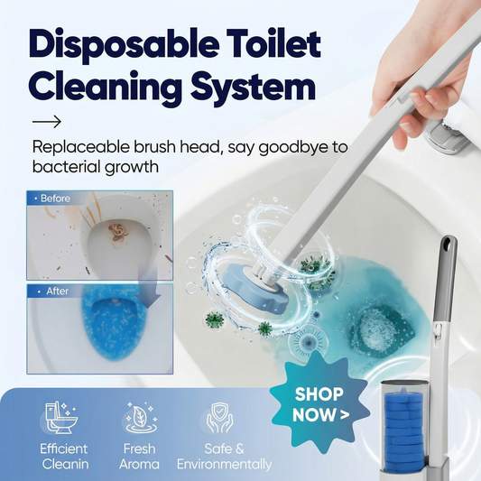 Disposable Toilet Brush Set