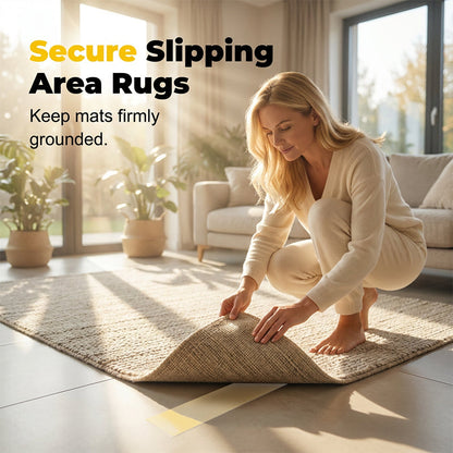 Stop Rugs, Mats & Small Items From Sliding Around-Heavy Duty Double-Sided Tape