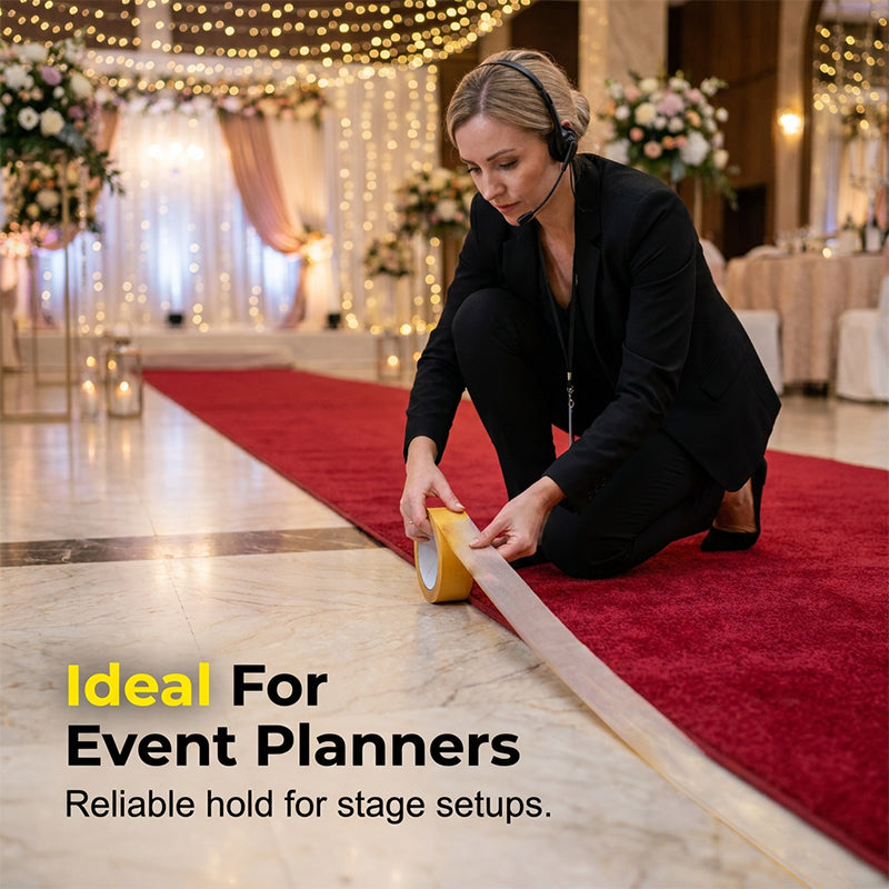 Stop Rugs, Mats & Small Items From Sliding Around-Heavy Duty Double-Sided Tape